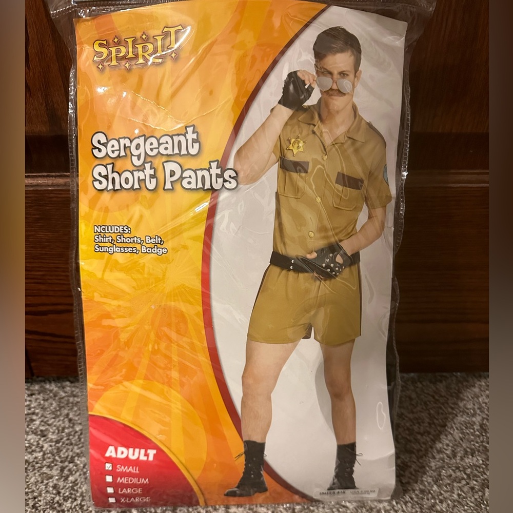 Sergeant Short Pants Costume - Tan